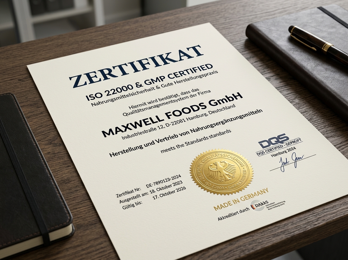 GMP ISO Zertifikat